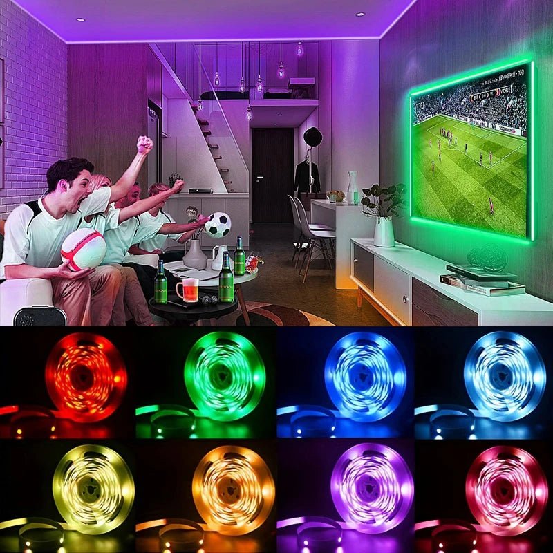 Led Lights for TV 3 Key Control Led Strip USB 5V Tape Lights for TV Backlight Home Party Decoration Flexible Ribbon - LeeHT