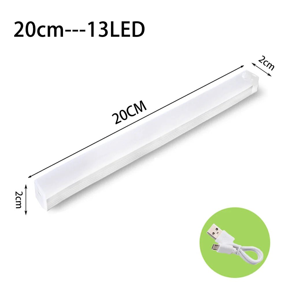 LED Motion Sensor Light Wireless LED Night Light Type C Rechargeable Light Cabinet Wardrobe Lamp Staircase Backlight For Kitchen - LeeHT