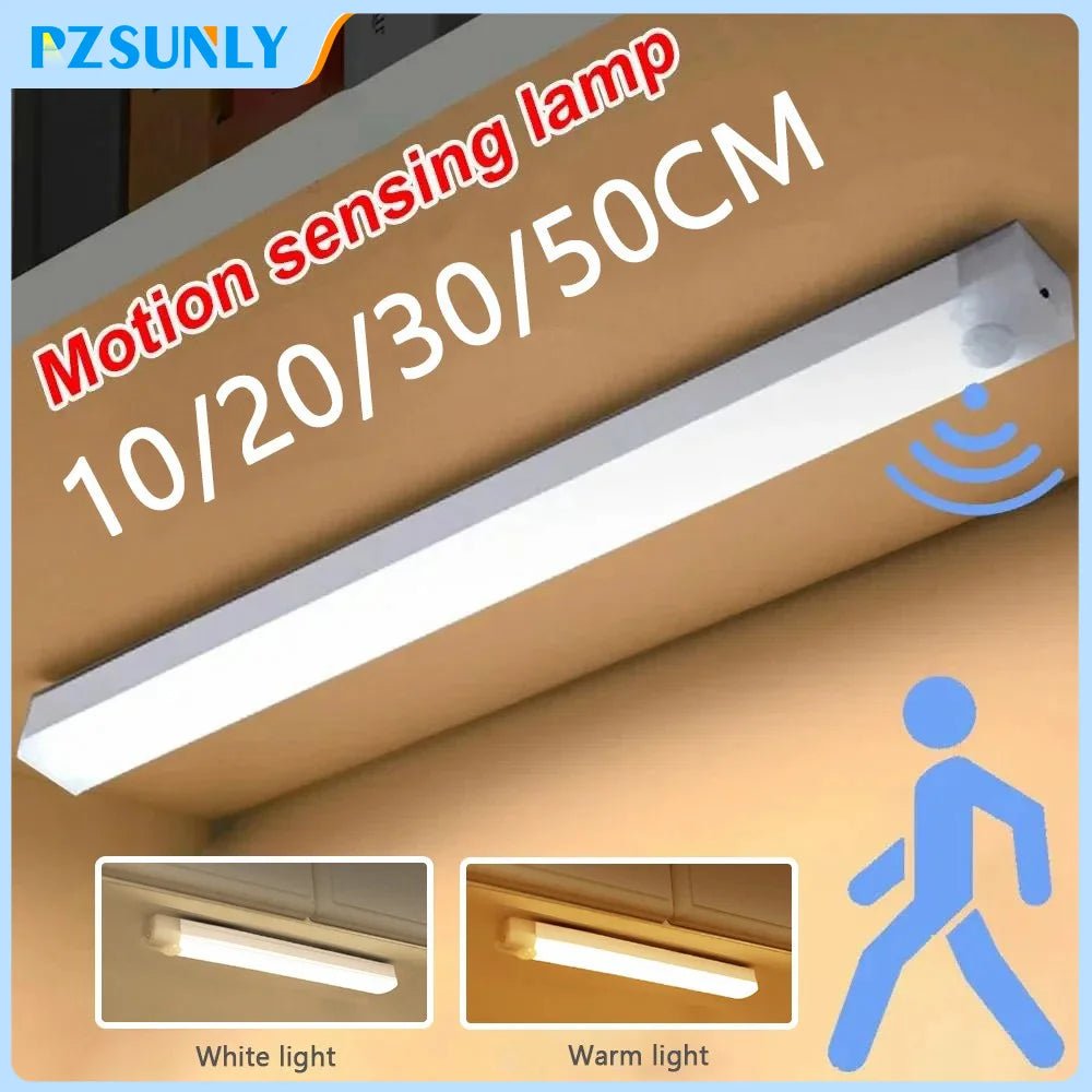 LED Motion Sensor Light Wireless LED Night Light Type C Rechargeable Light Cabinet Wardrobe Lamp Staircase Backlight For Kitchen - LeeHT