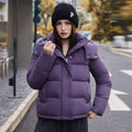 Little Chanel White Hooded Waist-Cinching Thickened Puffer Coat for Women - LeeHT