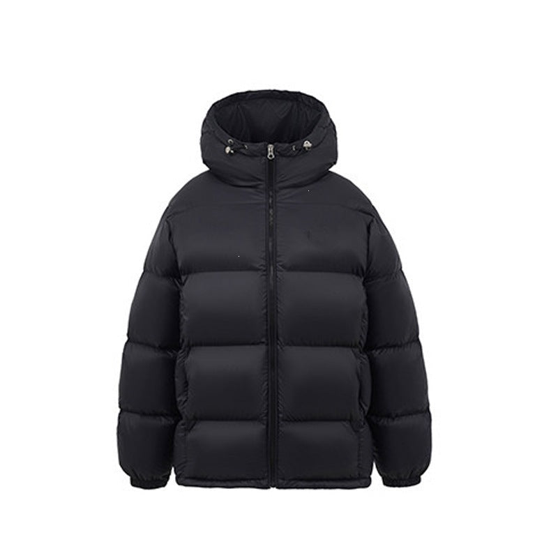 Long Sleeve Hooded Loose Cropped Puffer Jacket for Women - LeeHT