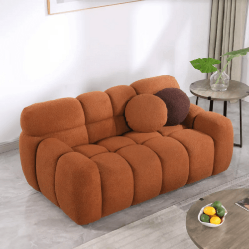LuneluX_Home – 65" Bouclé Marshmallow Sofa | U.S. Comfort Edition - LeeHT