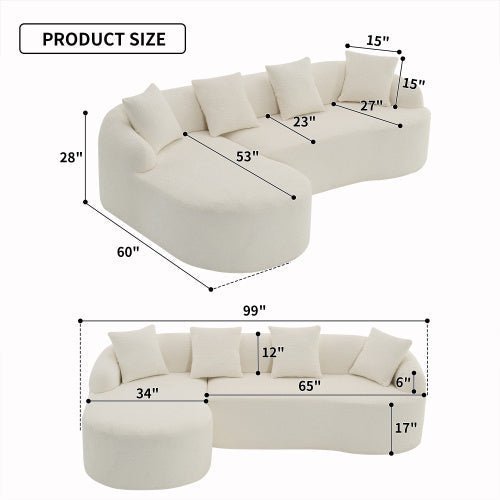 LuxeForm™ – Canapé d'angle avec chaise longue - LeeHT