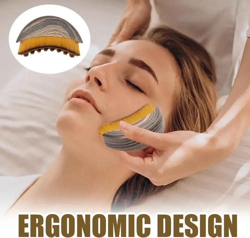 Lymphatic Contour Face Brush,Chin &Jawline Sculpting,Drainage Massager for Face,Ergonomically Designed to Fit The Skin Precisely - LeeHT