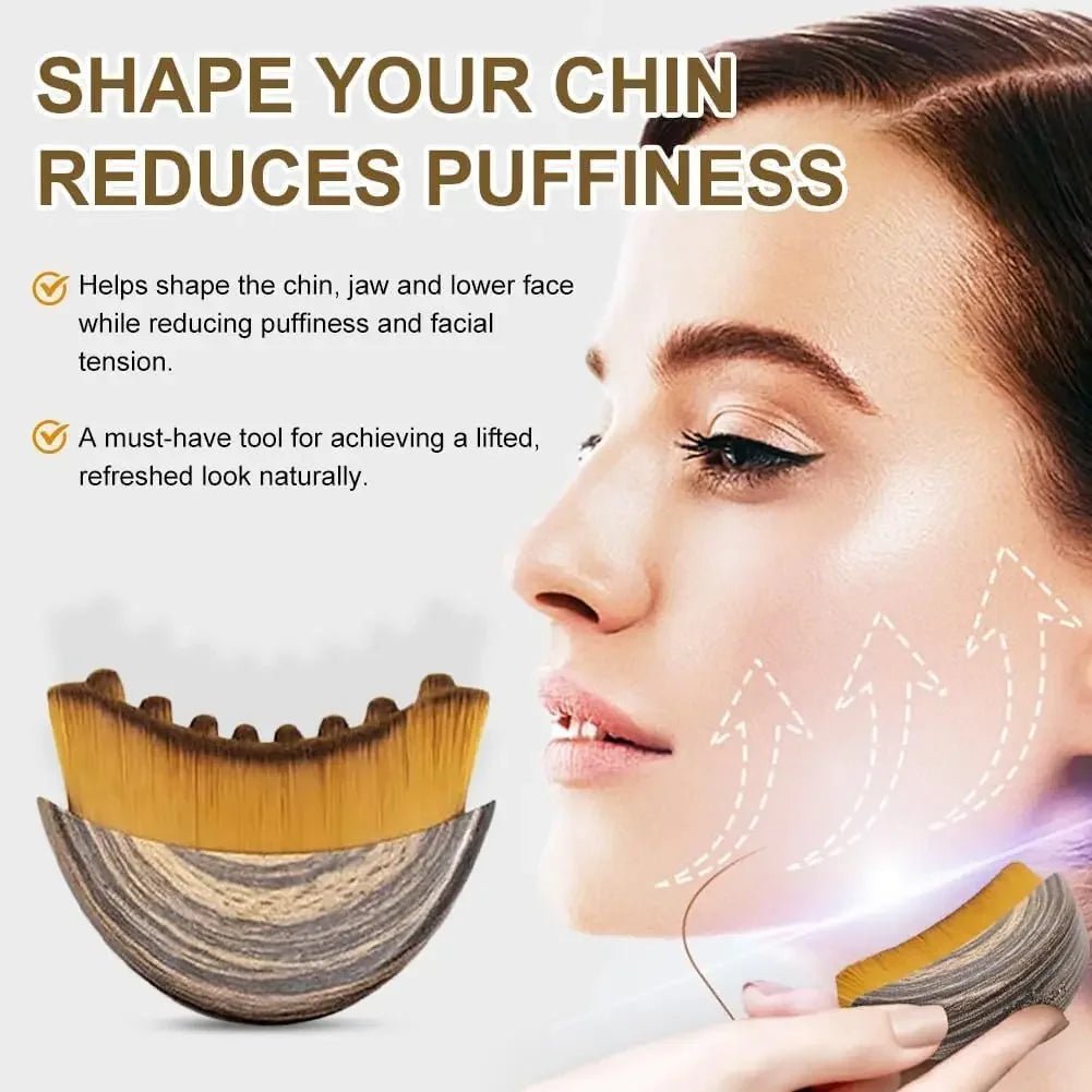 Lymphatic Contour Face Brush,Chin &Jawline Sculpting,Drainage Massager for Face,Ergonomically Designed to Fit The Skin Precisely - LeeHT