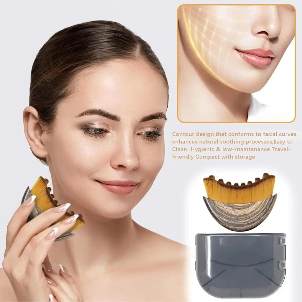 Lymphatic Contour Face Brush,Chin &Jawline Sculpting,Drainage Massager for Face,Ergonomically Designed to Fit The Skin Precisely - LeeHT