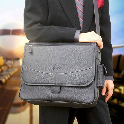 MacCase Premium Leather 16" MacBook Pro Messenger Bag - LeeHT