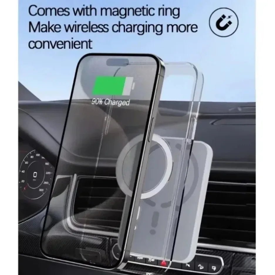 Magnetic Car Wireless Charger Air Vent GPS Phone Holder Stand For Magsafe iPhone 17 16 15 14 13 12 Pro Max Cell Fast Charging - LeeHT