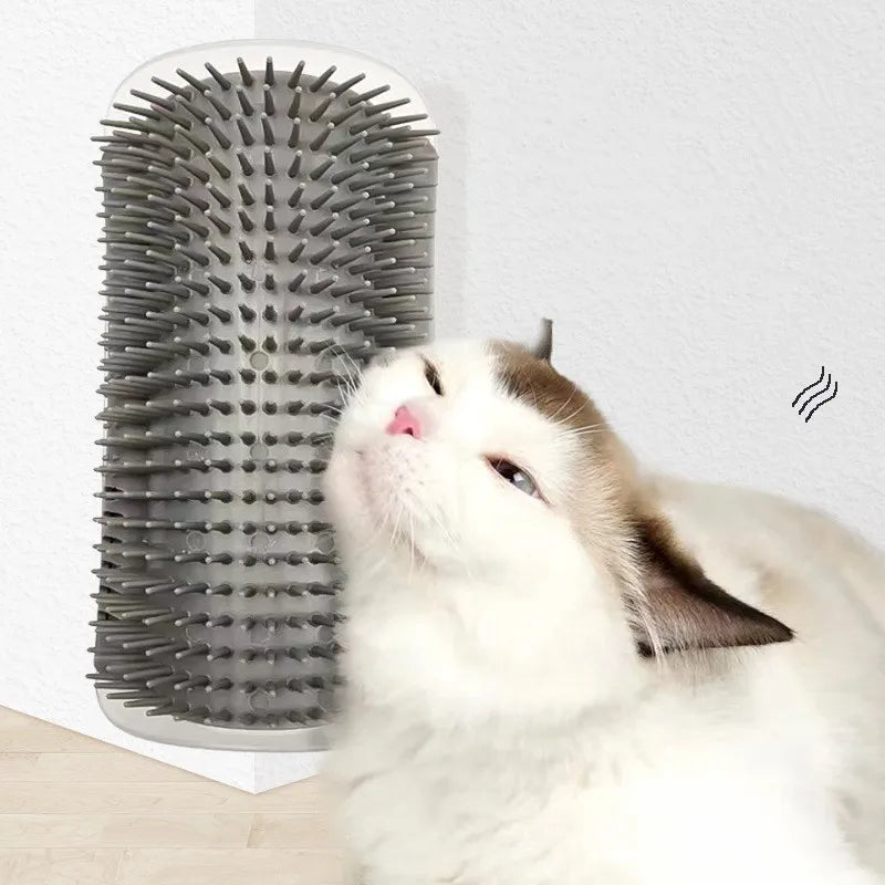 Massage Pet Cat Brush Corner Scrape Hair Removal Beauty Clean Corner Brush Removable Scratcher Comb for Kitten Cat - LeeHT