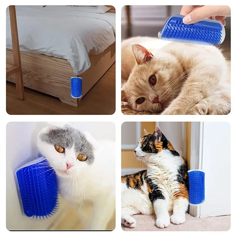 Massage Pet Cat Brush Corner Scrape Hair Removal Beauty Clean Corner Brush Removable Scratcher Comb for Kitten Cat - LeeHT