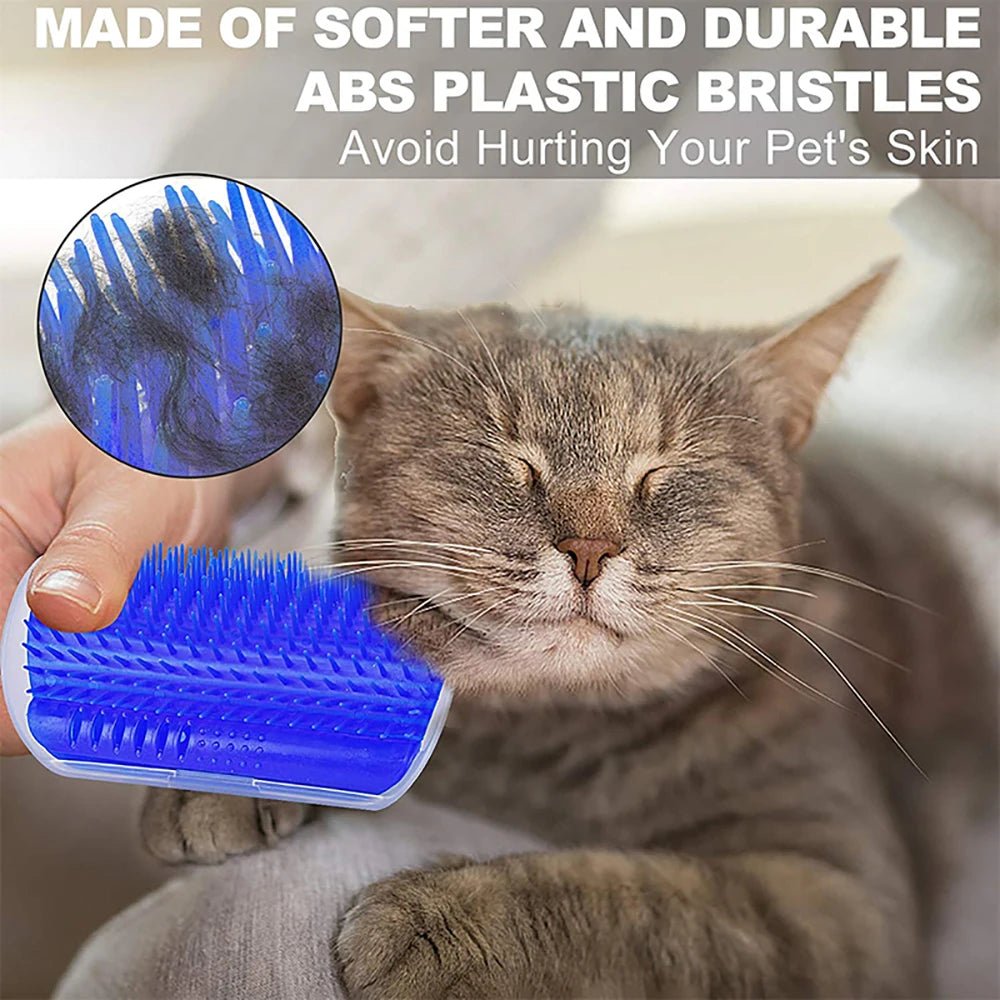 Massage Pet Cat Brush Corner Scrape Hair Removal Beauty Clean Corner Brush Removable Scratcher Comb for Kitten Cat - LeeHT