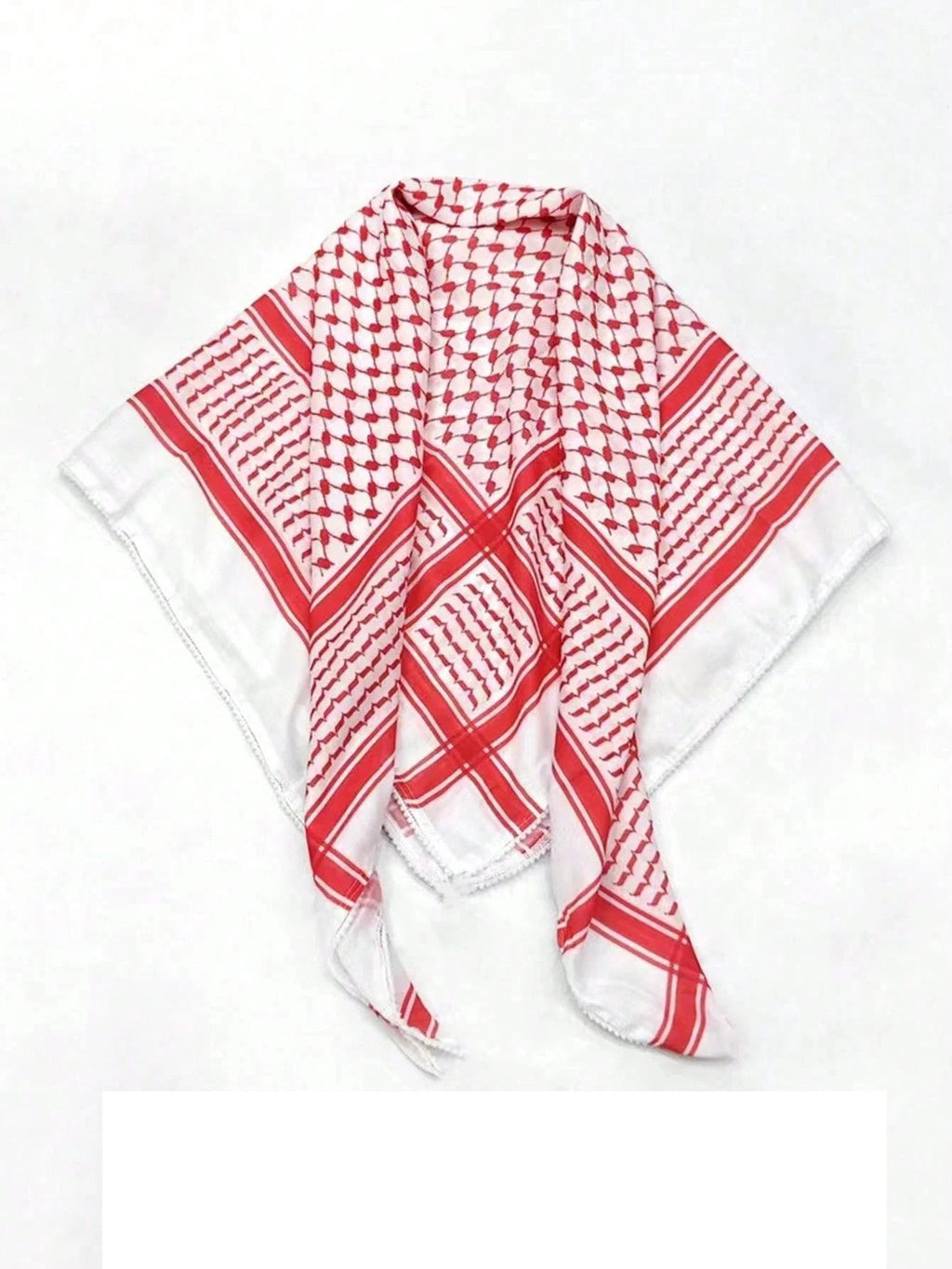 New Arab Shemagh Muslim Keffiyeh Head Wrap Tactical Desert Head Neck Scarf Military Shawl Arabic Scarf Headwear with Agal Rope - LeeHT