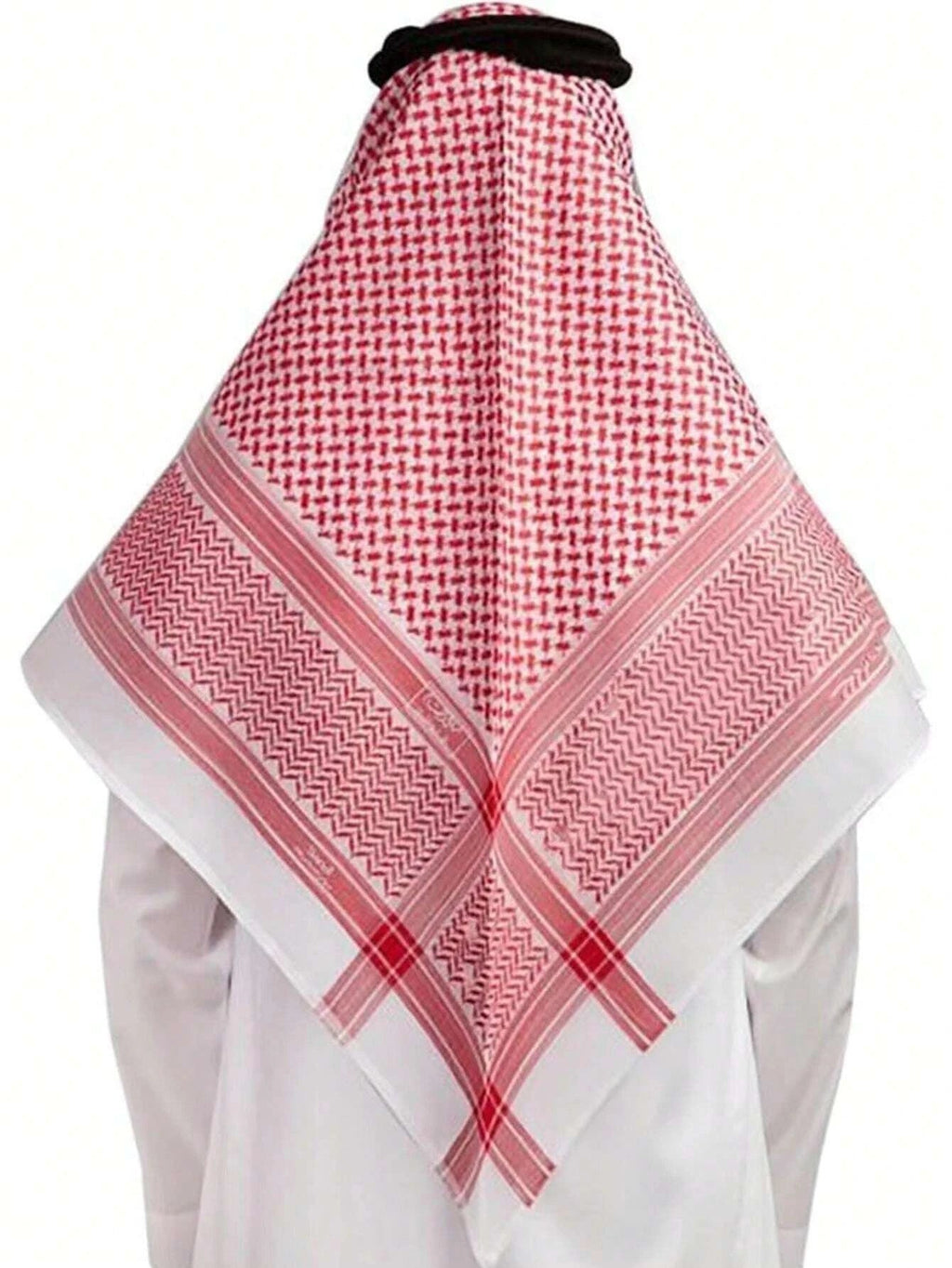 New Arab Shemagh Muslim Keffiyeh Head Wrap Tactical Desert Head Neck Scarf Military Shawl Arabic Scarf Headwear with Agal Rope - LeeHT