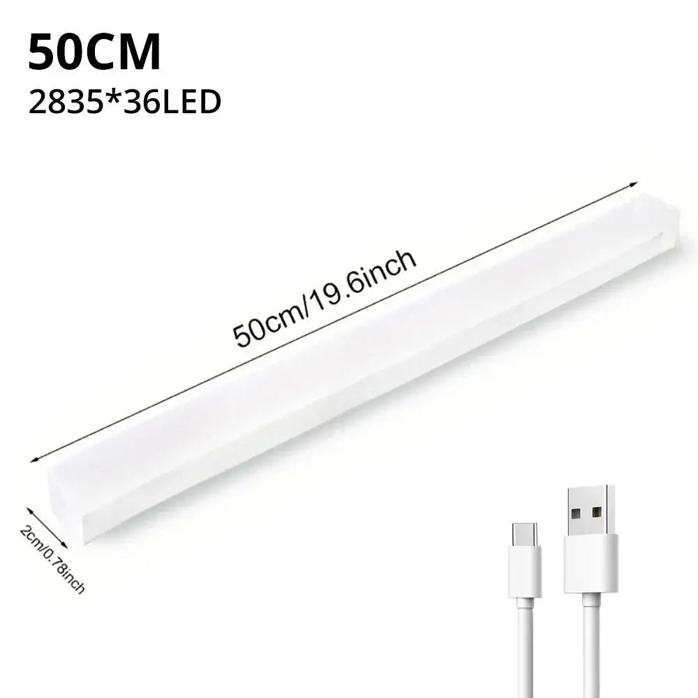 Night Lights Wireless LED Motion Sensor Lamp USB Rechargeable Magnetic For Wardrobe Room Closet Kitchen Aisle Tube Detector Bulb - LeeHT