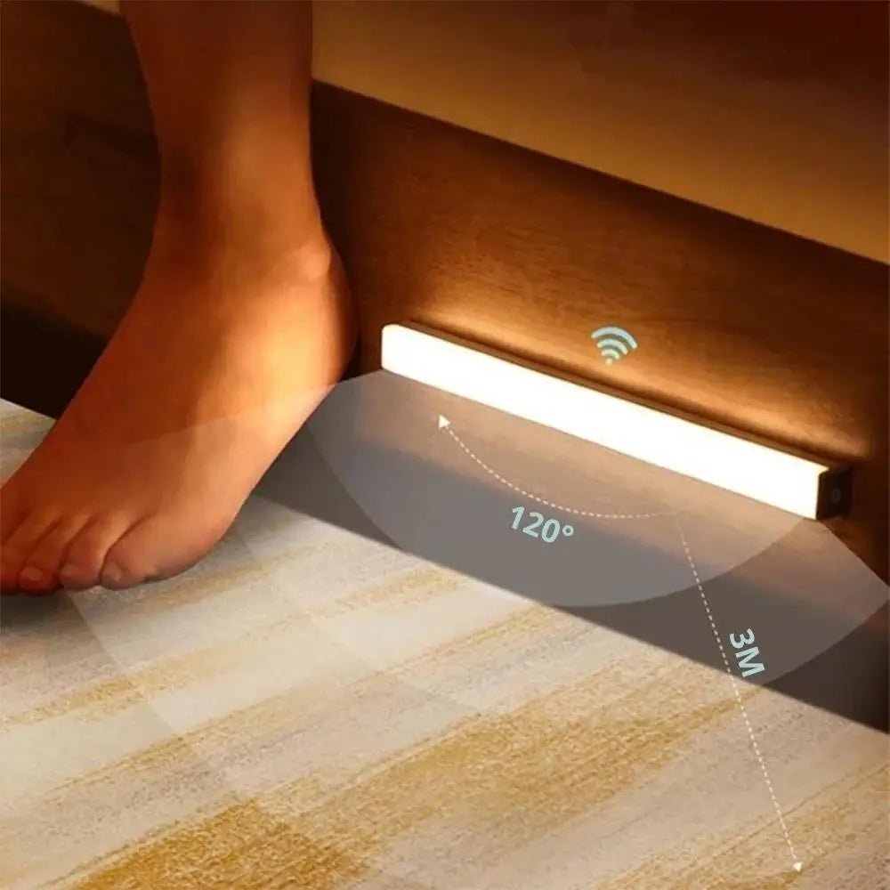 Night Lights Wireless LED Motion Sensor Lamp USB Rechargeable Magnetic For Wardrobe Room Closet Kitchen Aisle Tube Detector Bulb - LeeHT