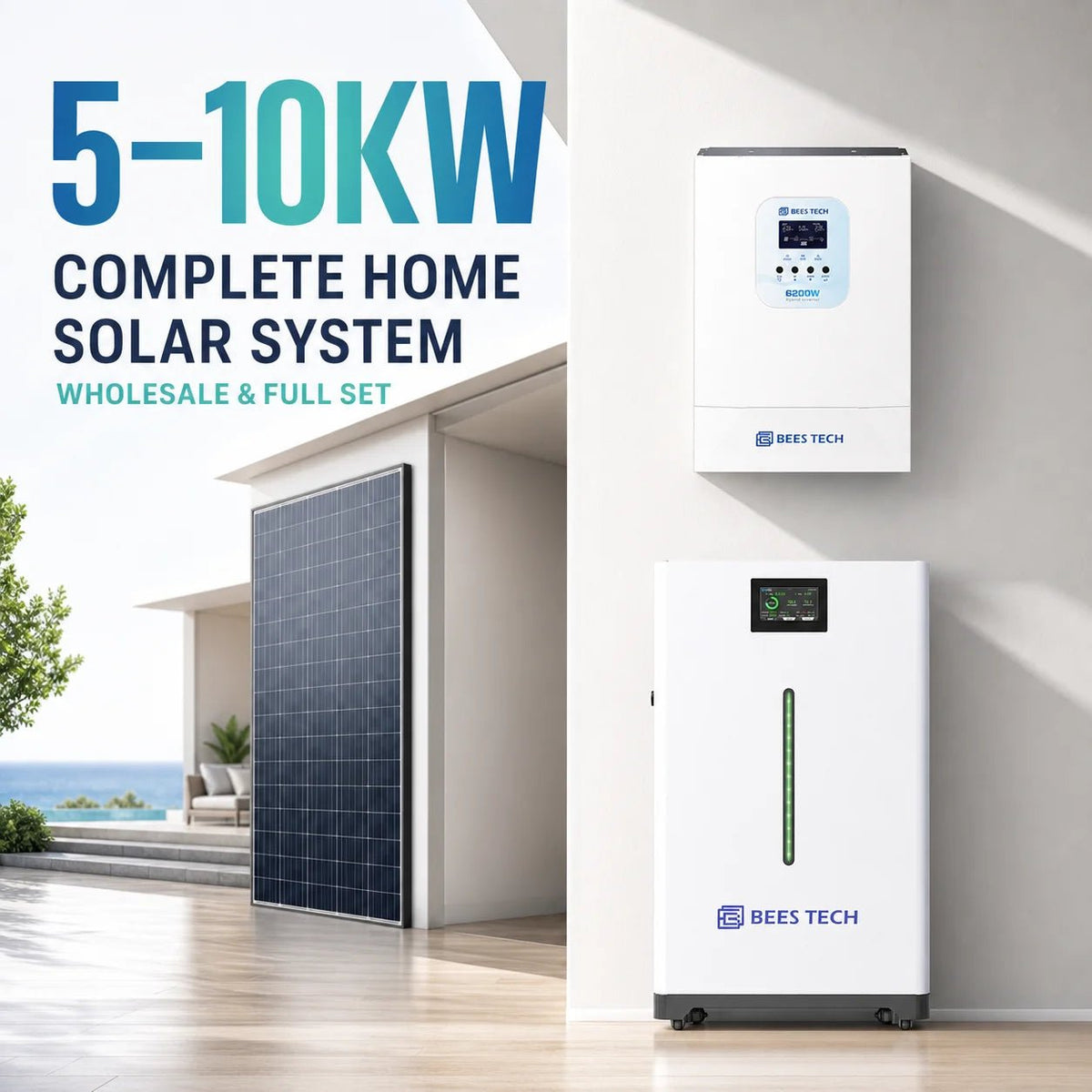 Off Grid Solar Energy System 3KW 4KW 5KW 10KW Solar Panel System solar Batteries for Home - LeeHT