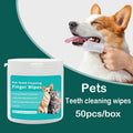 Pet Cleaning Products Disposable Finger Toothbrush Pet Teeth Cleaning Finger Covers Wet Wipes Dog and Cat Oral Cleaning - LeeHT
