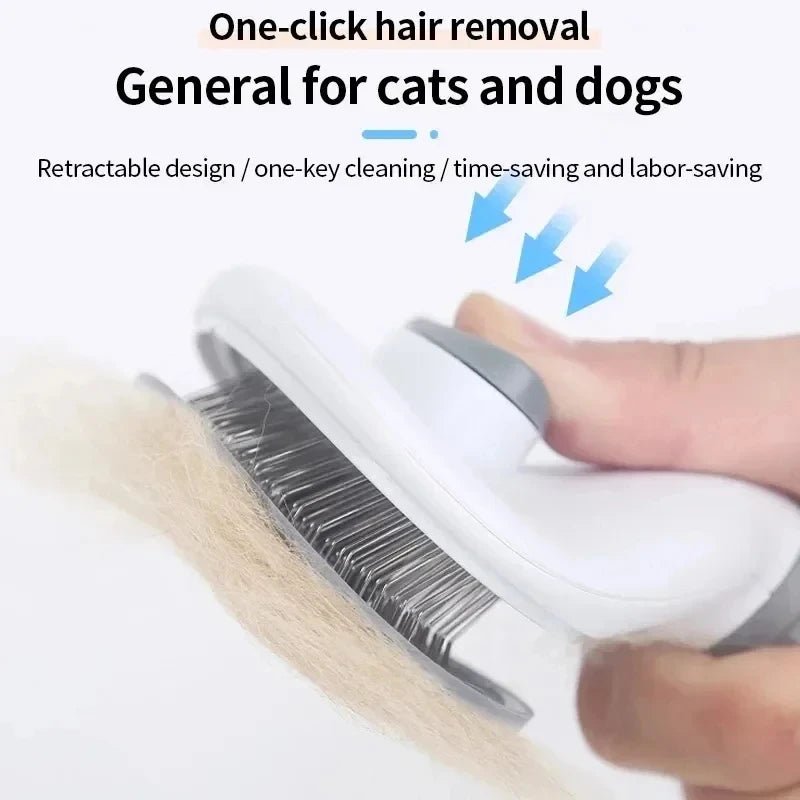 Pet Dog Brush Cat Comb Self Cleaning Pet Hair Remover Brush For Dogs Cats Grooming Tools Pets Dematting Comb Dogs Accessories - LeeHT