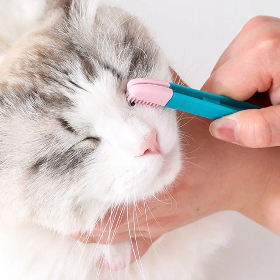 Pet Grooming Tools Cat Eyes Comb Pet Tear Stain Remover Comb Cleaning Brush for Small Cat Dog - LeeHT