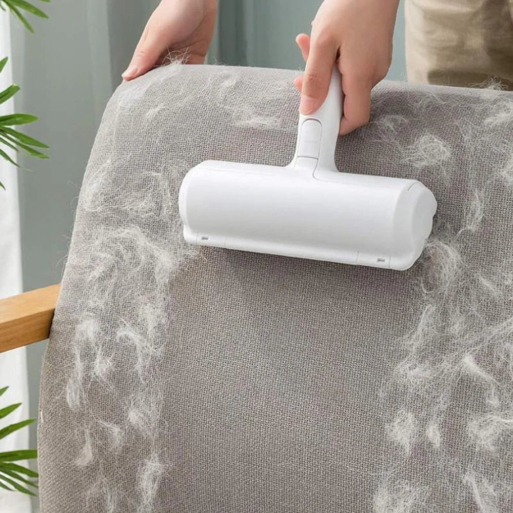 Pet Hair Remover for Cats and Dogs Reusable Self-Cleaning Cotton Plush Roller Set Suitable for Beds Sofas Carpets Cat Beds - LeeHT