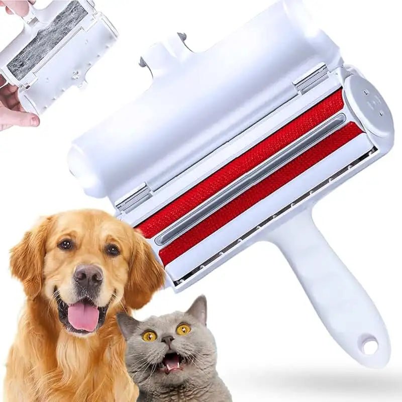 Pet Hair Remover for Cats and Dogs Reusable Self-Cleaning Cotton Plush Roller Set Suitable for Beds Sofas Carpets Cat Beds - LeeHT