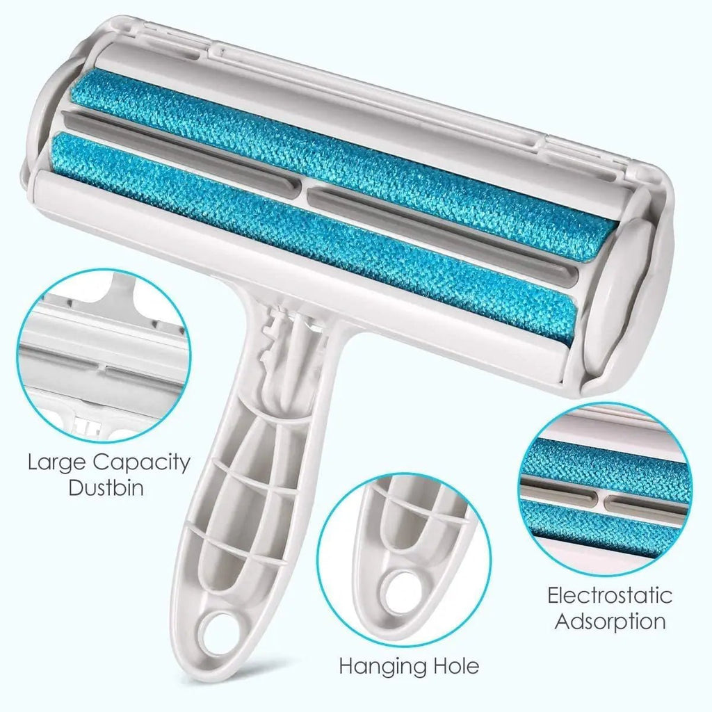Pet Hair Remover Roller - Dog & Cat Fur Remover with Self-Cleaning Base - Efficient Animal Hair Removal Tool - Perfect for Furni - LeeHT