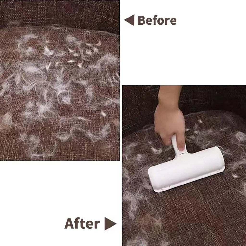 Pet Hair Remover Roller - Dog & Cat Fur Remover with Self-Cleaning Base - Efficient Animal Hair Removal Tool - Perfect for Furni - LeeHT