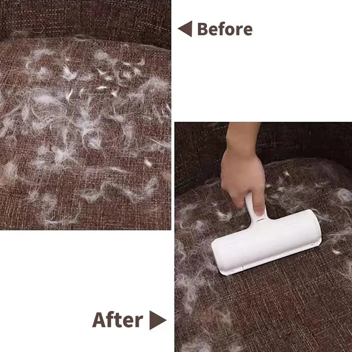 Pet Hair Remover Roller - Dog & Cat Fur Remover with Self-Cleaning Base - Efficient Animal Hair Removal Tool - Perfect for Furni - LeeHT