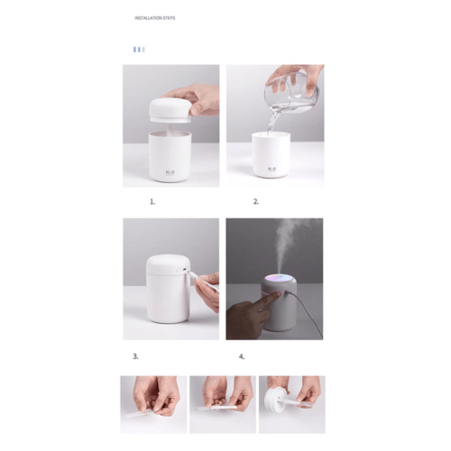 Portable Air Humidifier Aroma Essential Oil Diffuser for Car Home - LeeHT