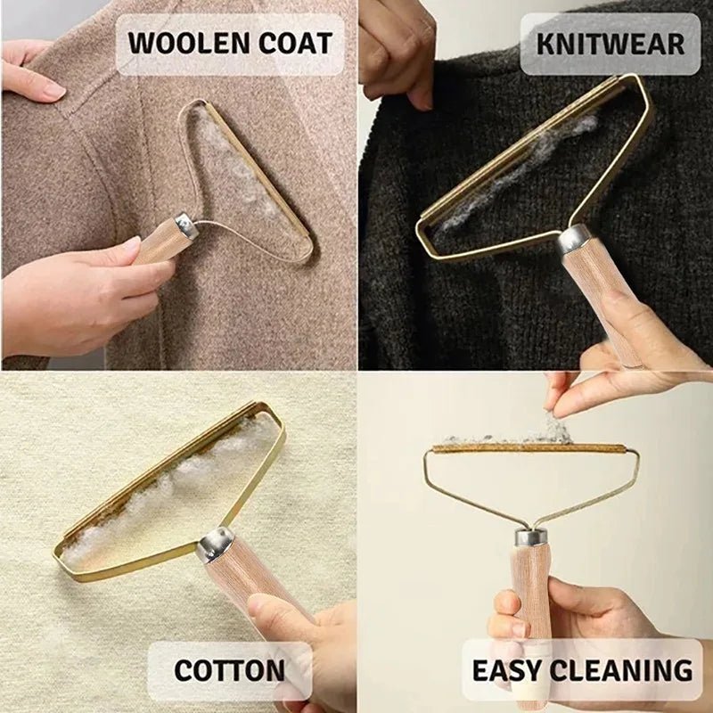 Portable Lint Remover Pet Hair Remover Brush Manual Lint Roller Sofa Clothes Cleaning Lint Brush Fuzz Fabric Shaver Brush Tool - LeeHT