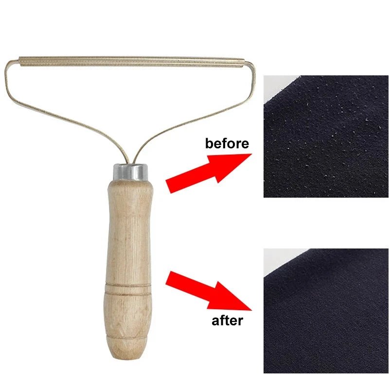 Portable Lint Remover Pet Hair Remover Brush Manual Lint Roller Sofa Clothes Cleaning Lint Brush Fuzz Fabric Shaver Brush Tool - LeeHT