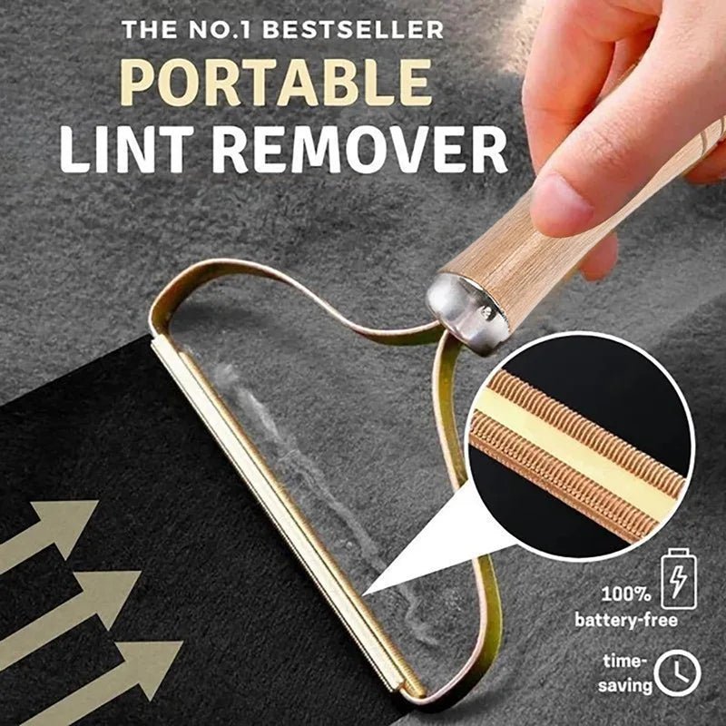 Portable Lint Remover Pet Hair Remover Brush Manual Lint Roller Sofa Clothes Cleaning Lint Brush Fuzz Fabric Shaver Brush Tool - LeeHT