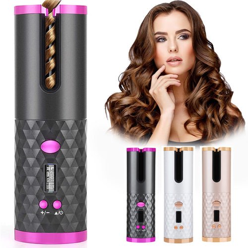 Rechargeable Automatic Hair Curler Women Portable Hair Curling Iron - LeeHT