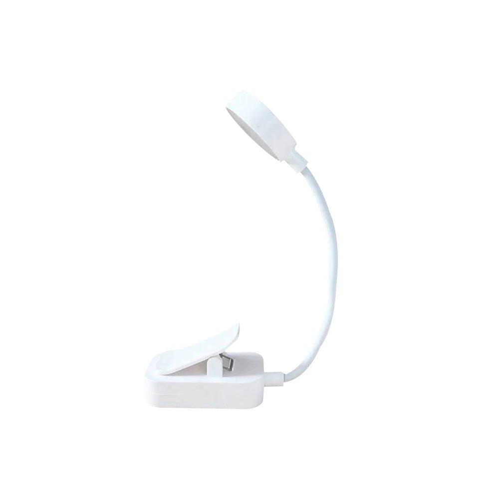 Runtowo LED Clip On Book Light Portable Reading Light Battery Powered 3 Color Eye Protection Stepless Dimmable Mini Desk Lamp - LeeHT