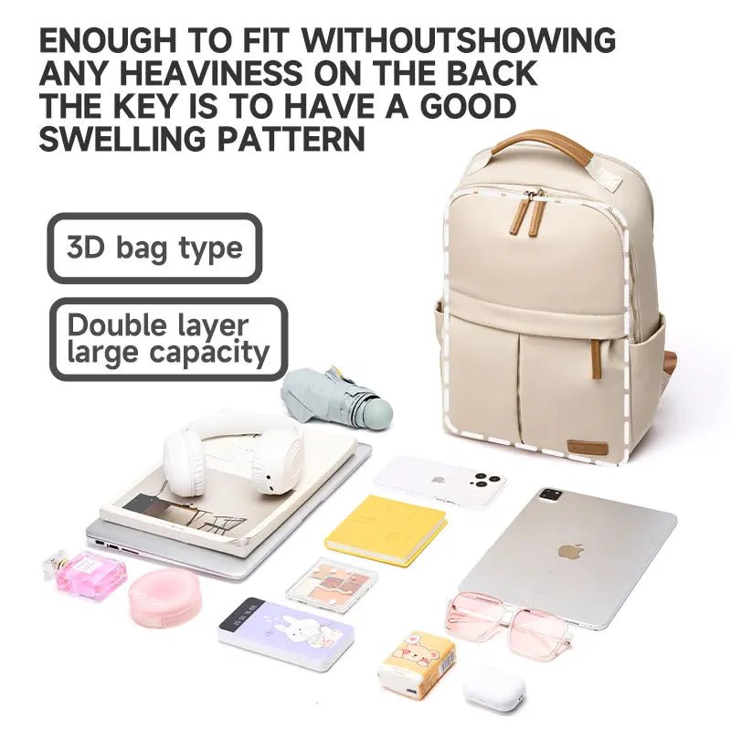 Simradia Women's Simple Laptop Backpack Business Backpacks Oxford Weekend Knapsack for Lady School Outdoor Rucksack Travel Bags - LeeHT