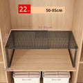 Stackable Telescopic Closet Shelf Retractable Expandable Wardrobe Divider Board Adjustable Layered Partition Cabinet Organizer - LeeHT