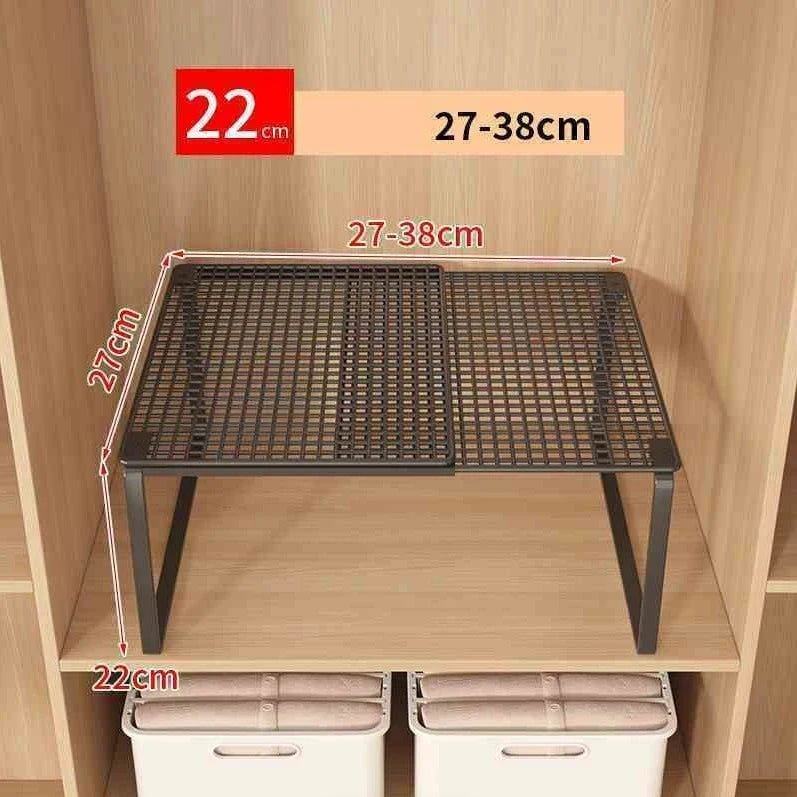 Stackable Telescopic Closet Shelf Retractable Expandable Wardrobe Divider Board Adjustable Layered Partition Cabinet Organizer - LeeHT