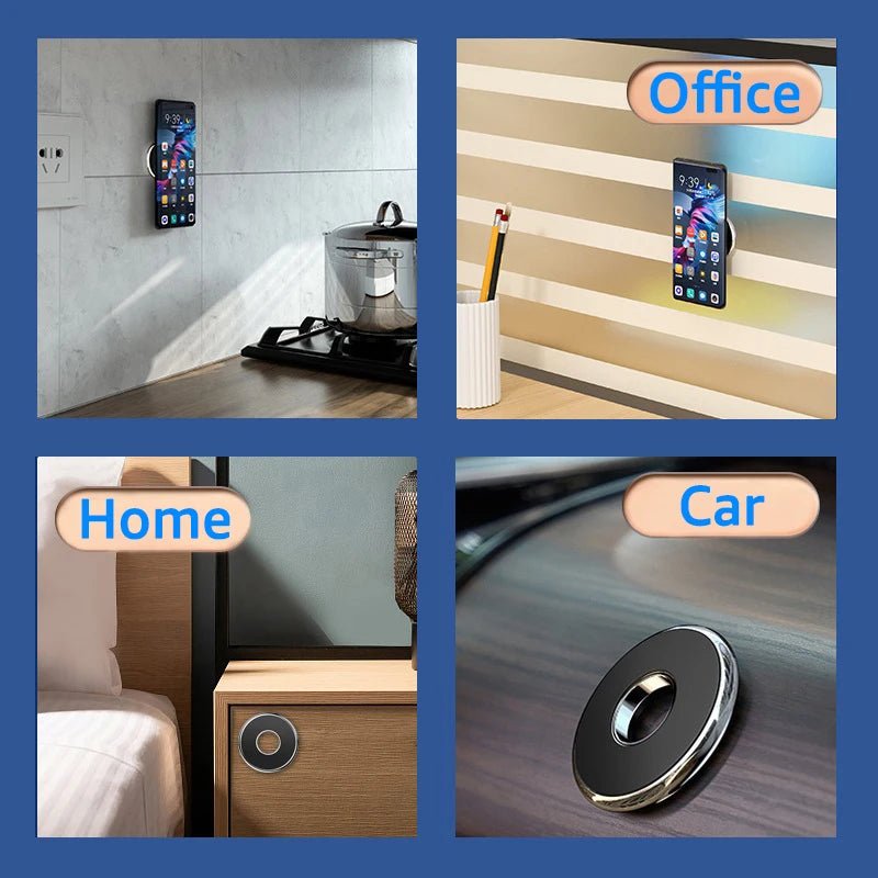 Universal Magnetic Car Phone Holder Stand Round Magnet Car Mount Bracket GPS Smartphone Mobile Support In Car Bracket for IPhone - LeeHT