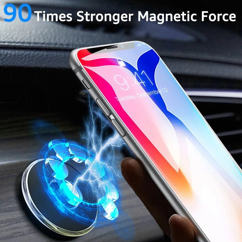 Universal Magnetic Car Phone Holder Stand Round Magnet Car Mount Bracket GPS Smartphone Mobile Support In Car Bracket for IPhone - LeeHT