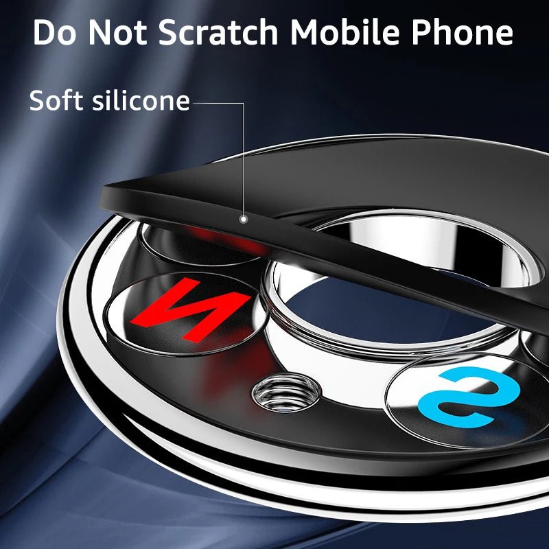 Universal Magnetic Car Phone Holder Stand Round Magnet Car Mount Bracket GPS Smartphone Mobile Support In Car Bracket for IPhone - LeeHT