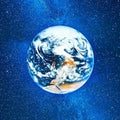USB Ceiling Moon Earth Projection Atmosphere Light Starry Sky Lamp Night Light Romantic Bedroom Decoration Galaxy Projector - LeeHT