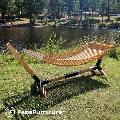 V1 wooden hammock with stand - LeeHT
