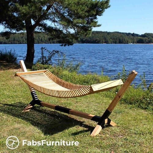 V1 wooden hammock with stand - LeeHT