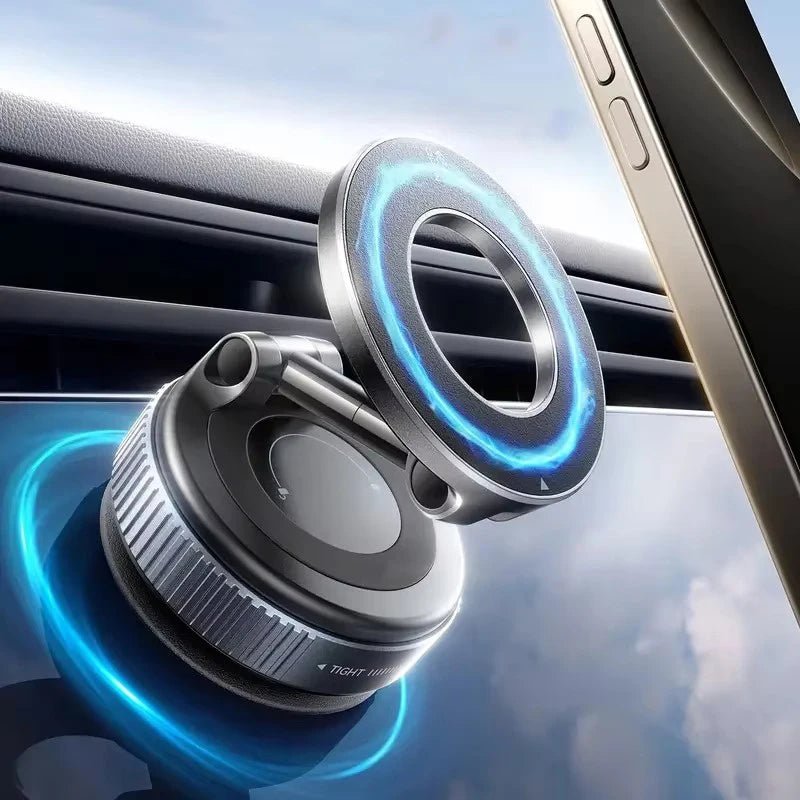 Vacuum Magnet Bracket Upgraded Version Multi-angles Adjustment Strong Magnetic Suck Design Foldable Car Navigation Phone Holder - LeeHT