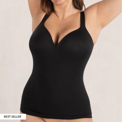 Waist and abdomen with chest cushion seamless knit adjustable shoulder strap vest - LeeHT