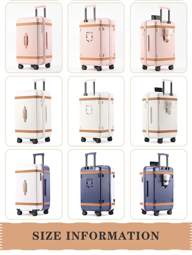 Wholesale ABS Luggage Set 20-24-28 Inch Suitcases Spinner Caster Carry-on School Travel Bags Elegant Trolley Suitcase Design - LeeHT