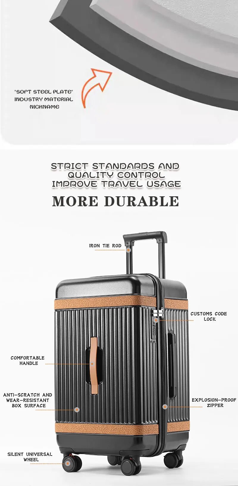 Wholesale ABS Luggage Set 20-24-28 Inch Suitcases Spinner Caster Carry-on School Travel Bags Elegant Trolley Suitcase Design - LeeHT