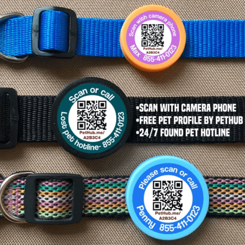 Wholesale pack of 50 QR Code Pet ID Tags with Free Pet Profile - LeeHT