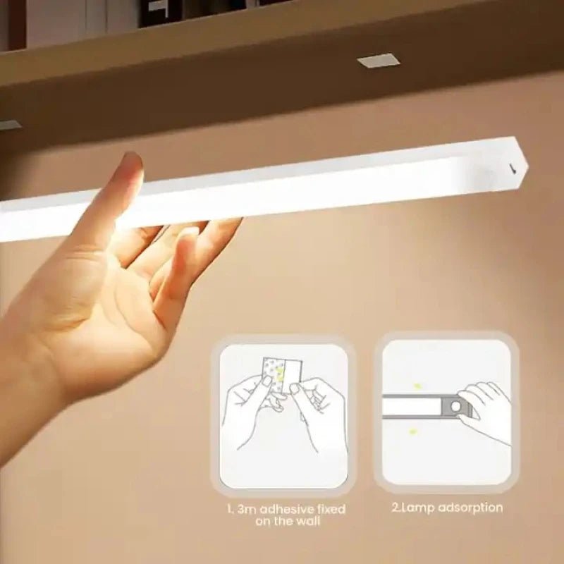 Wireless LED Night Lights Motion Sensor Lights Closet Kitchen Night Lights Bedroom Detector Light Cabinet Staircase Backlit - LeeHT