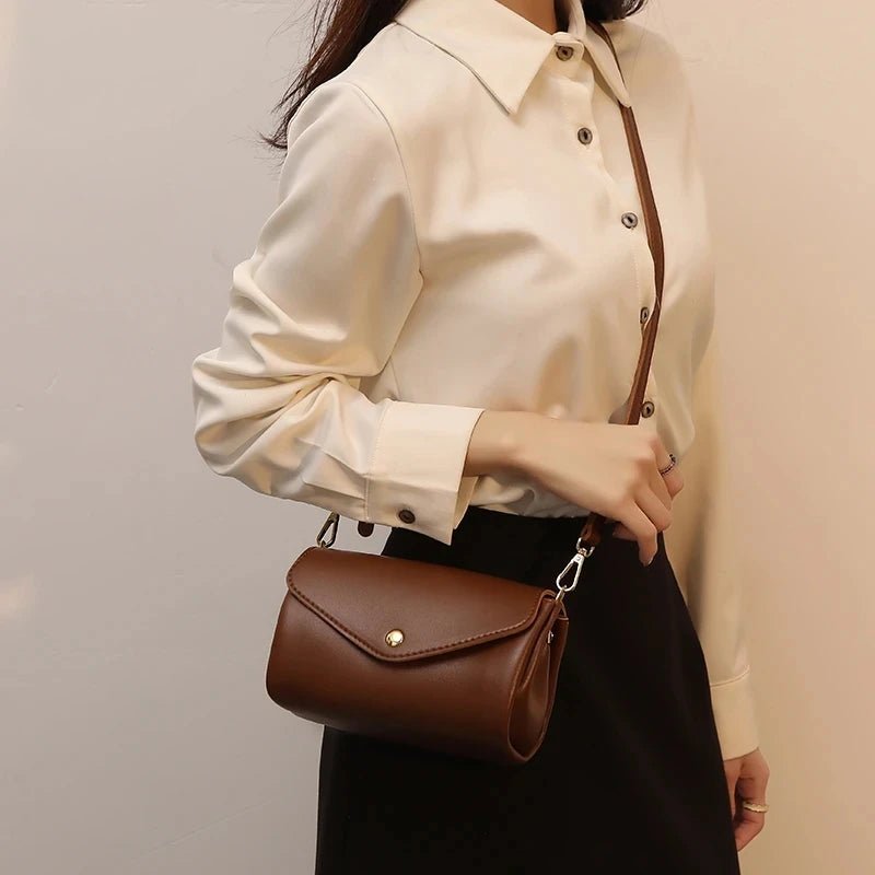 Women Crossbody Bag Shoulder Bags New Luxury High Quality Leather - Small Makeup Vintage Messenger Party Clutch Handbag - LeeHT